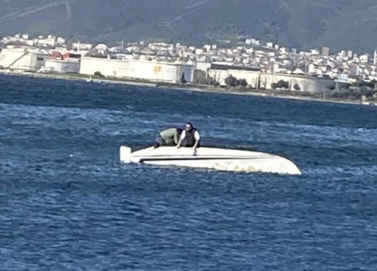 DEĞİRMENDERE A&Ccedil;IKLARINDA TEKNE ALABORA OLDU!