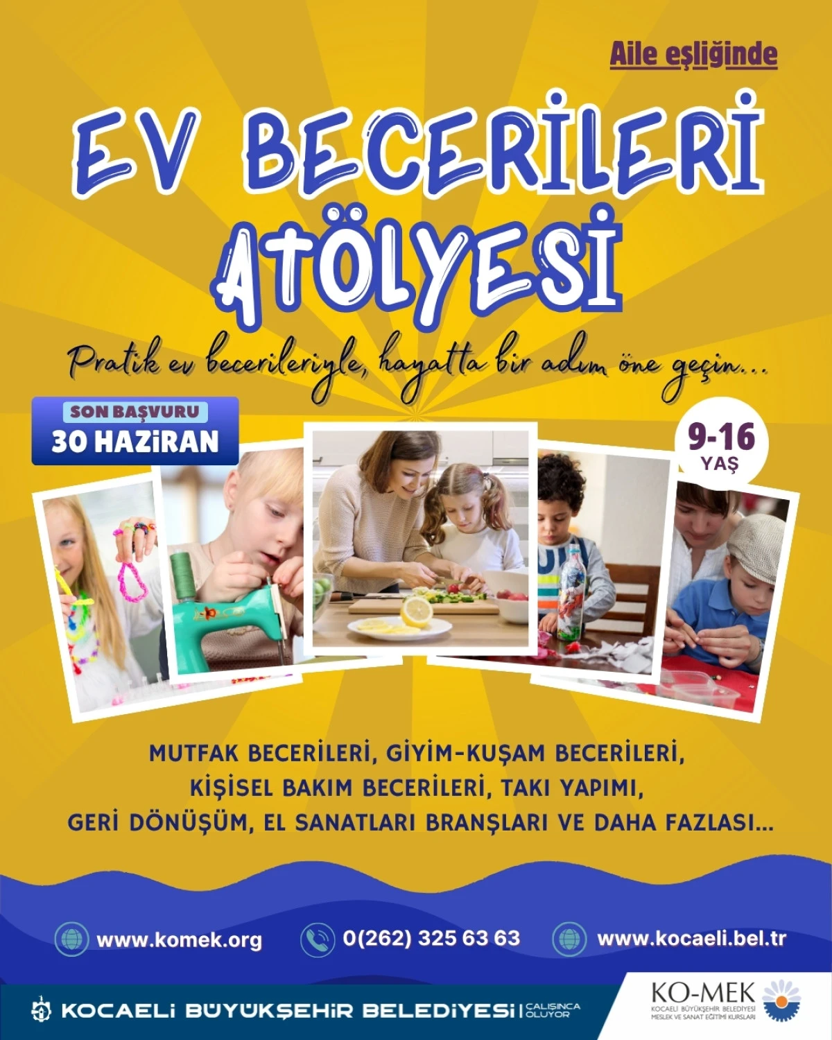Gençler, bu atölye ile ev becerilerini geliştirecek