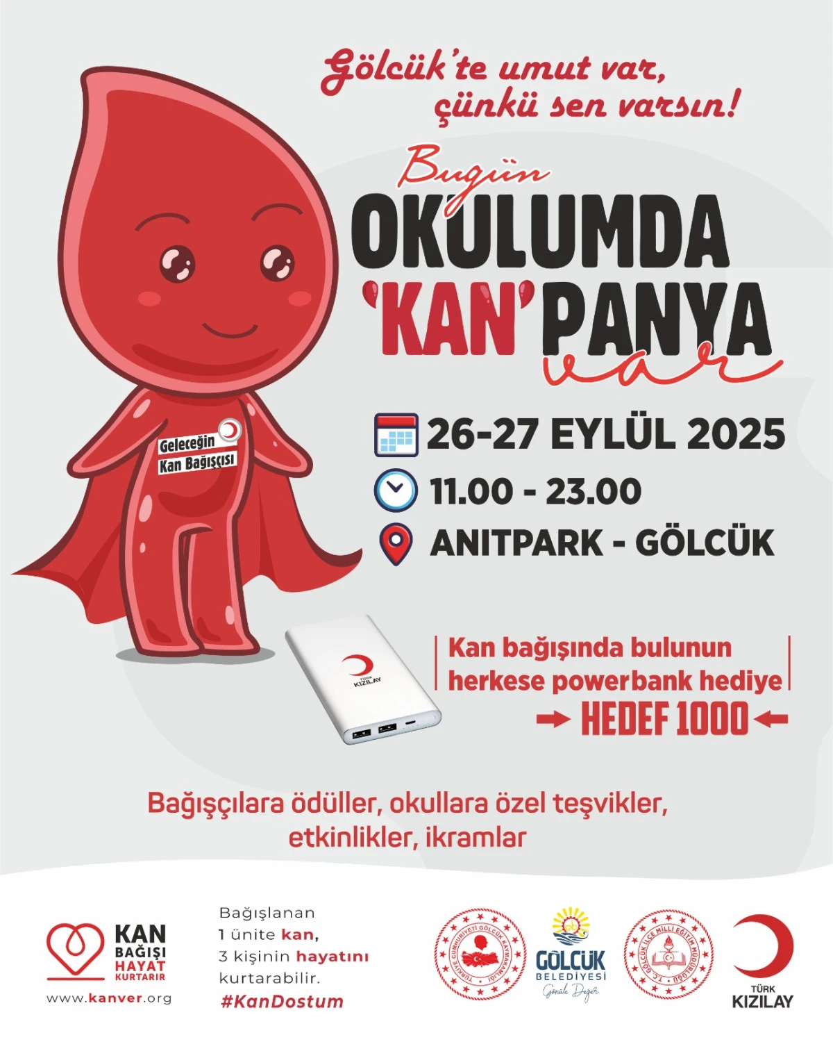 GÖLCÜK’TE FESTİVAL HAVASINDA BAĞIŞ KAMPANYASI