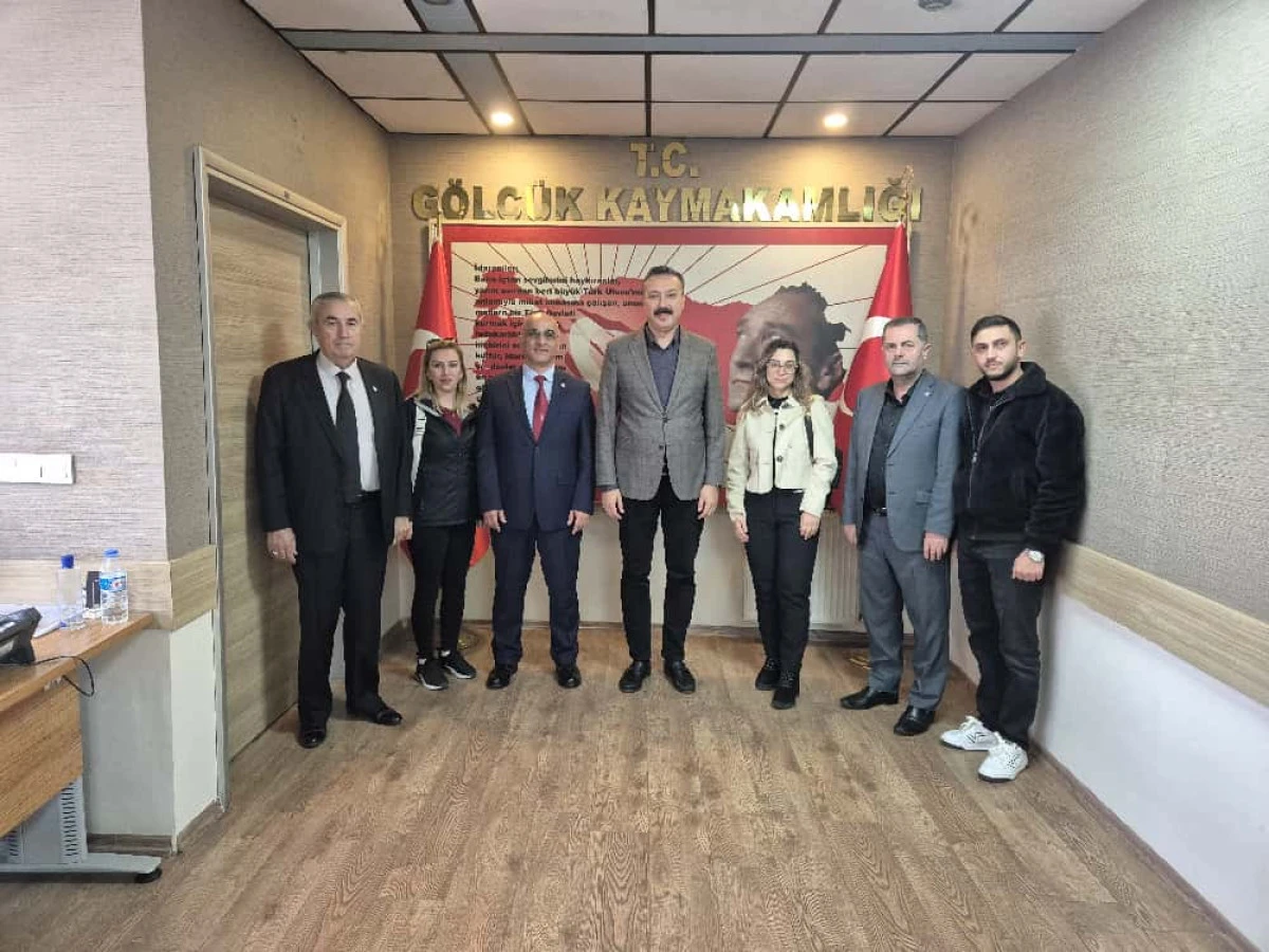 İYİ PARTİ İLÇE BAŞKANI MUSTAFA ÇALIŞKAN VE YÖNETİMİNDEN KAYMAKAM GÜLTEKİN’E ZİYARET